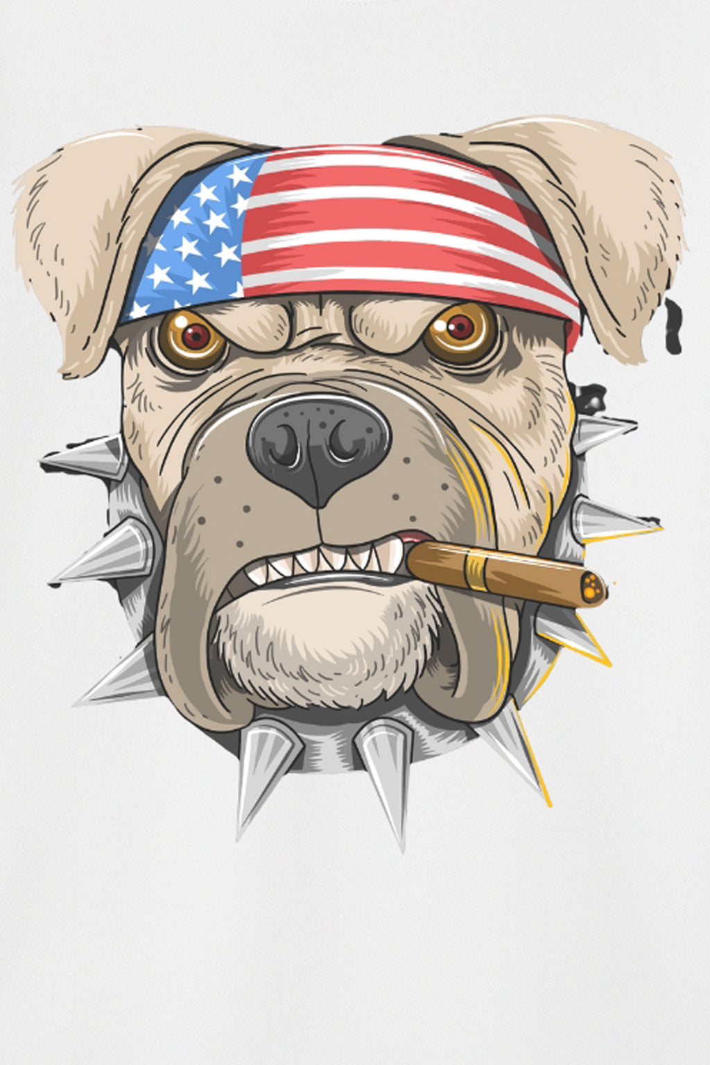 Men's White Cotton Graphic T-Shirt - Bold Urban Style - White