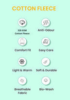 Men’s Premium Cotton Fleece Hoodie – Grey & Black Combo | Soft, Warm & Stylish - Grey Black