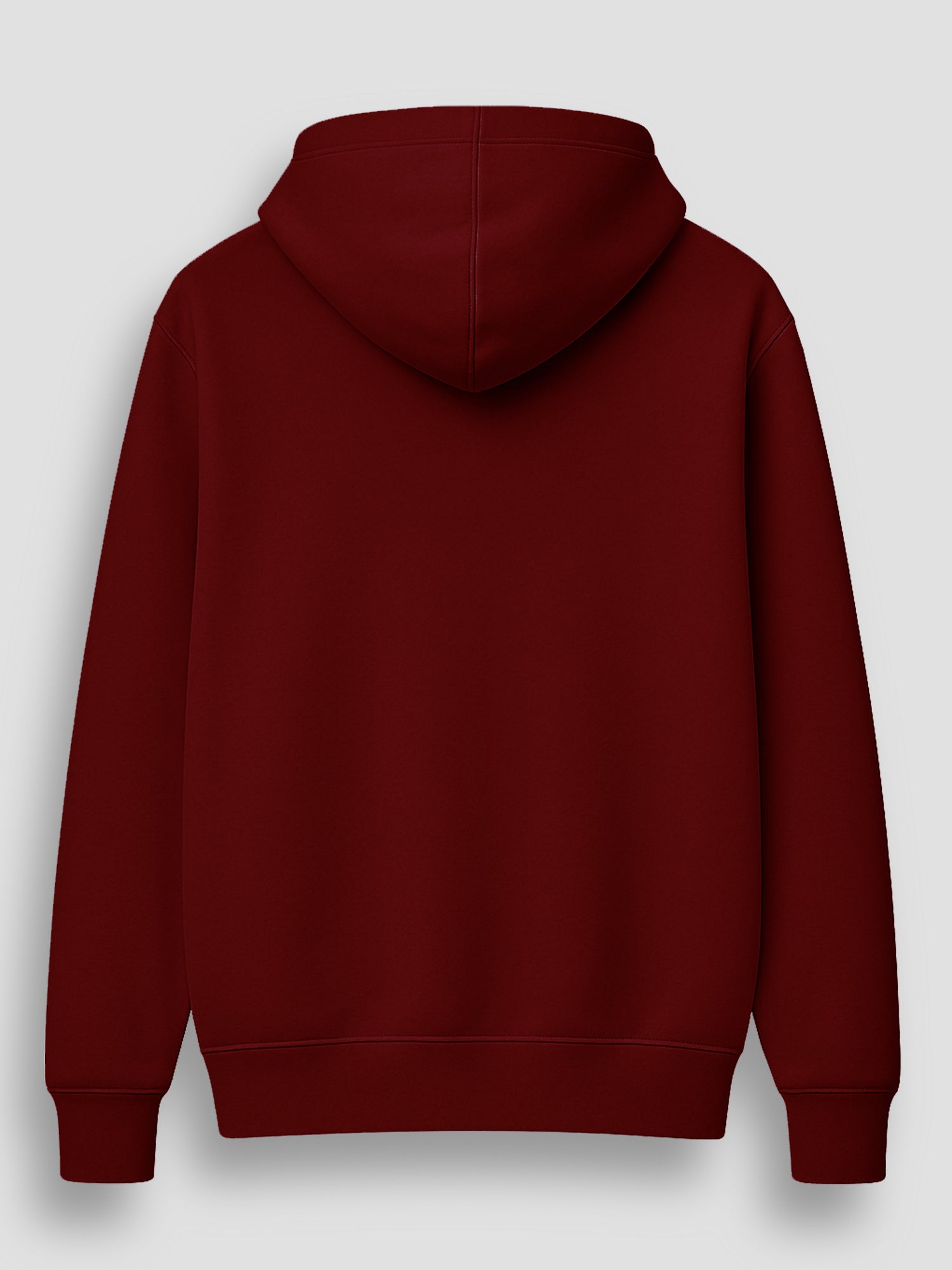 Men’s Premium Cotton Fleece Hoodie – Maroon & Black Combo | Soft, Warm & Stylish - Maroon Black