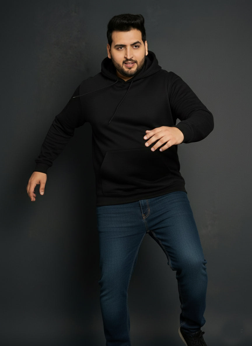 Men’s Warm Fleece Hooded Sweatshirt Combo | Stylish Daily Wear - Olive Black