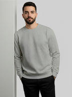 Men’s Sweatshirt Combo – Warm Cotton Blend, Regular Fit - Grey Maroon