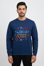 All Day Comfort Men’s Printed Sweatshirt Combo – “Winter Vibes” & “Seniors Alta View Estates” Casual Collection - Navy Grey